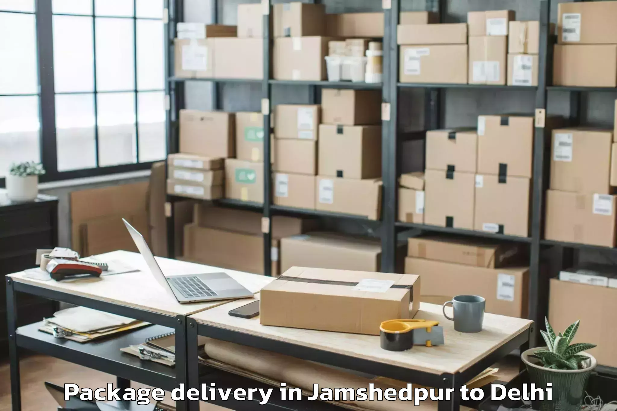 Book Your Jamshedpur to Mgf Metropolitan Mall Delhi Package Delivery Today